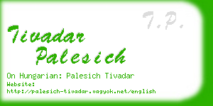 tivadar palesich business card